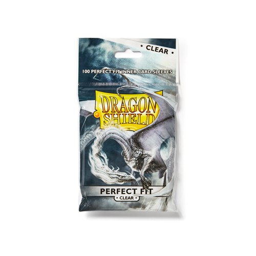 ATM13001 Dragon Shield Perfect Fit Sleeves Box, Clear - 100 Count