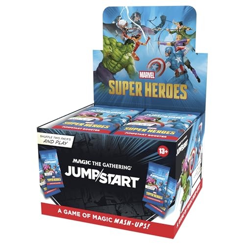 Magic: the Gathering | Marvel Super Heroes Jumpstart Booster Box | 24 Packs | 2-Player Card Game