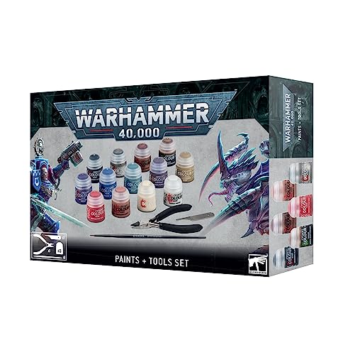 Games Workshop GW6012 Warhammer 40K Paints + Tools Set