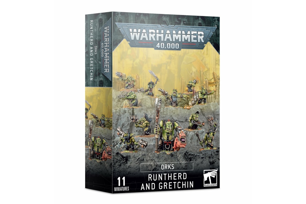 Warhammer 40k Games Workshop Orks: Runtherd and Gretchin