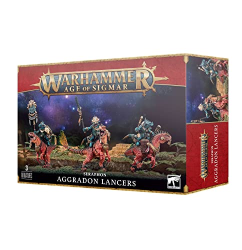 Warhammer Age of Sigmar Seraphon: Aggradon Lancers.